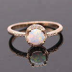 Champagne Gold White Fire Opal RingRing9