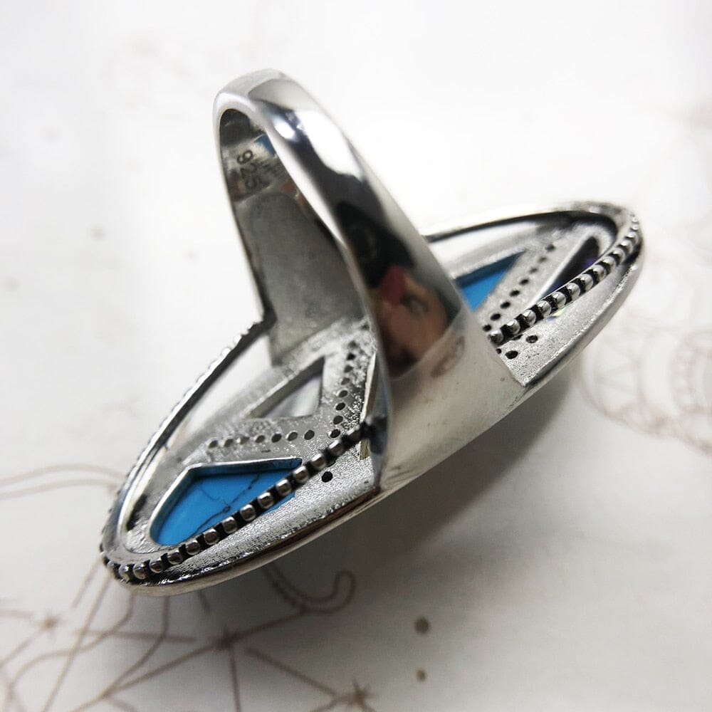 Powerful Mystical Turquoise Gift Ring - 925 Sterling SilverRing