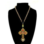 Crucifix Wood Cross WWJD NecklaceNecklaceSilver17.72 inches