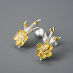 Winter Blossom Stud Earrings - 925 Sterling SilverEarringsSilver