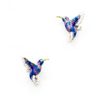 Luxury Colorful Crystal Hummingbird EarringsEarringsAER582blue