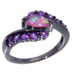 Pink Fire Opal and Amethyst RingRing5
