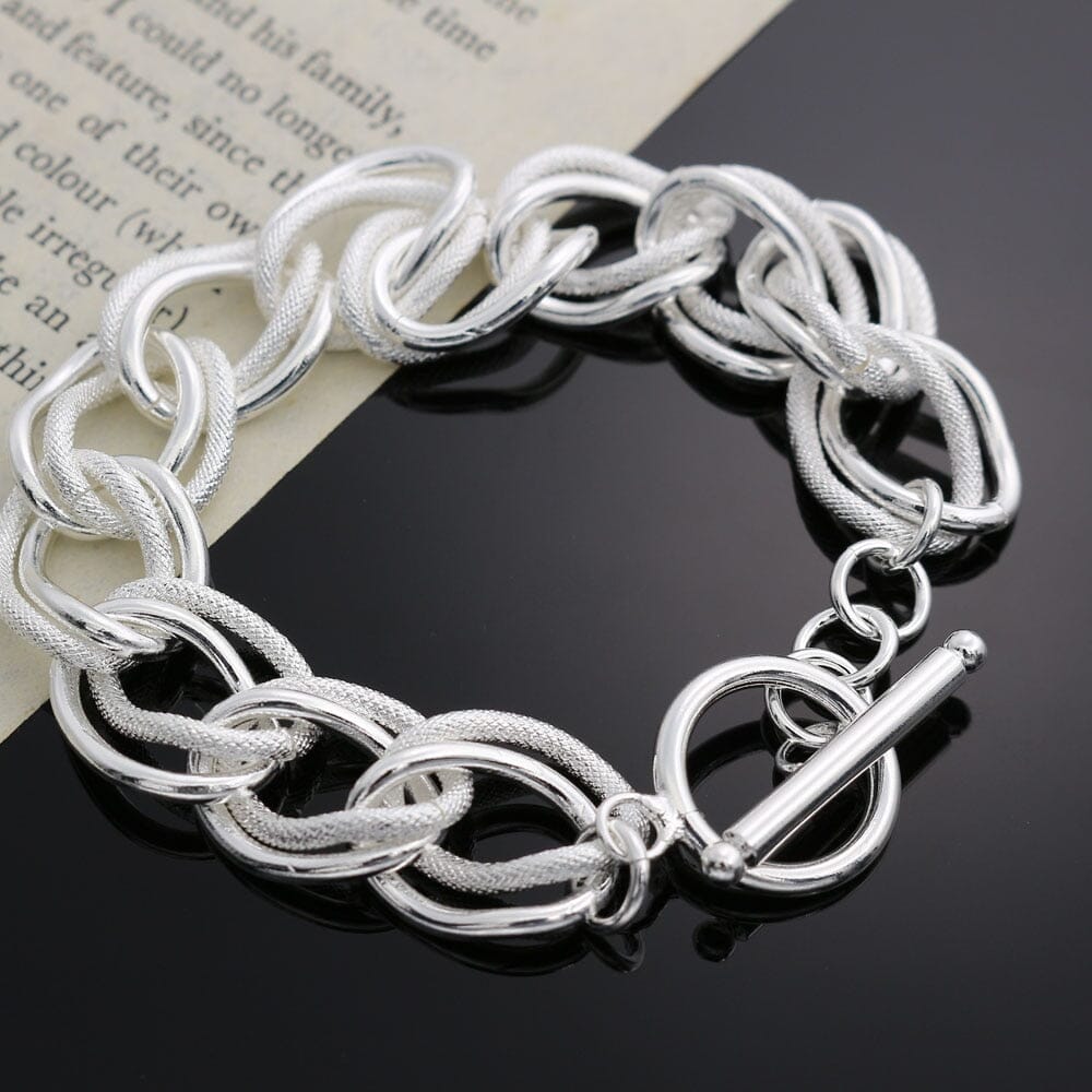 Beautiful Double Twist Chain Bracelet - 925 Sterling SilverBracelet