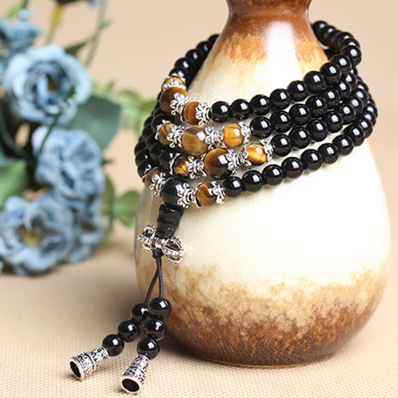 Ebony Separated Beads Rosary Bracelet JewelryBracelet