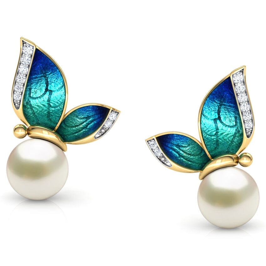 Gorgeous Butterfly Pearls Stud EarringsEarrings1