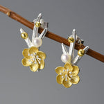 Winter Blossom Stud Earrings - 925 Sterling SilverEarrings