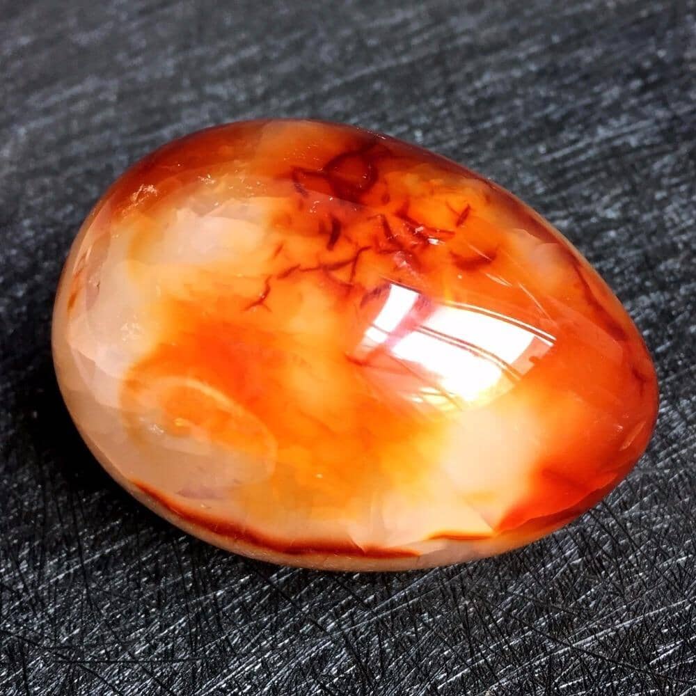 100% Natural Red Agate Crystal Egg StoneRaw Stone