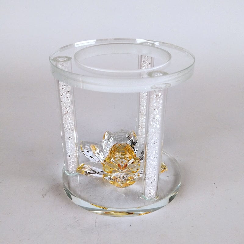 Home Decor Crystal Glass Lotus IncenseHome Decor