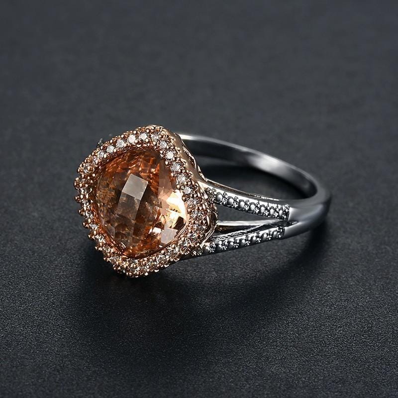 Morganite Oval Rose Gold RingRing