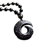 Obsidian Raw Stone Crafts NecklaceNecklace