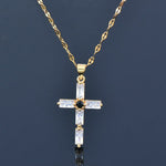 WWJD Fashion Classic Cross Stainless Steel NecklaceNecklace