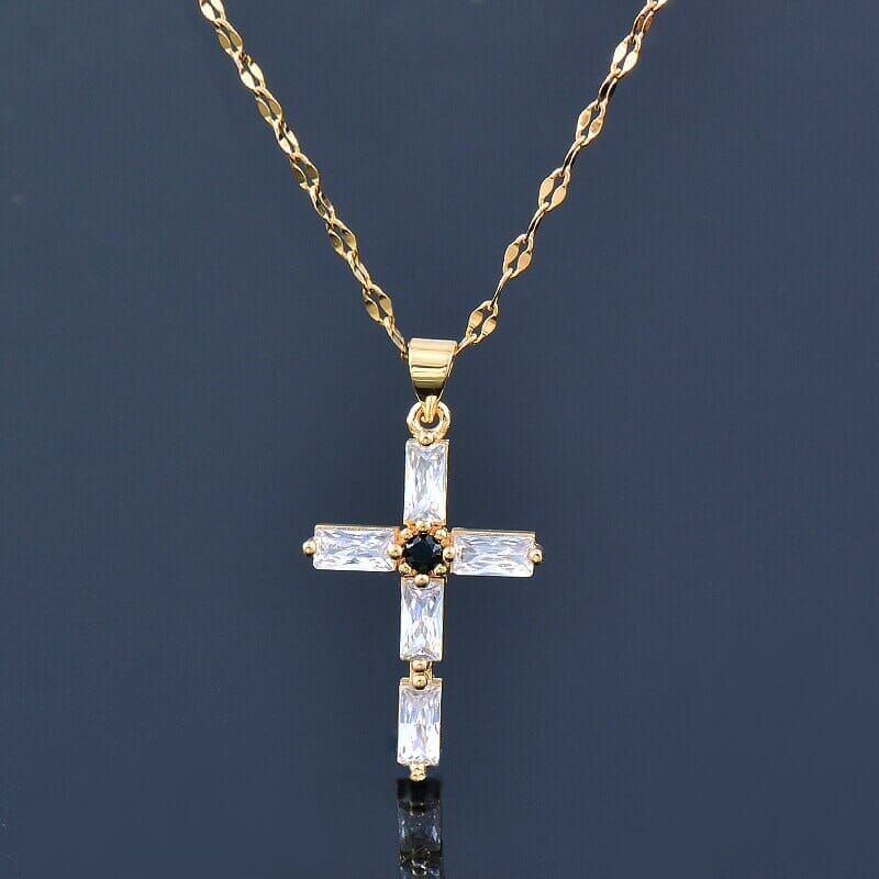 WWJD Fashion Classic Cross Stainless Steel NecklaceNecklace