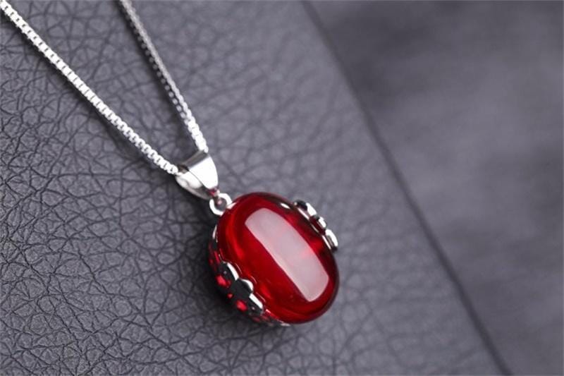Ruby Ring & Necklace Set - 925 Solid SilverJewelry Set