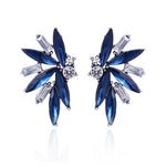 Colorful Crystal Opal Stone Angle Wings Stud EarringsEarringsroyal blue