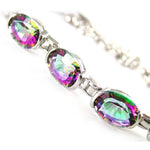 Rainbow Mystic Topaz Set - Pendant, Earrings and BraceletNecklace