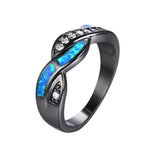 Blue Opal Vintage Black RingRing7