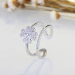 Four Leaves Clover Ring - 925 Sterling SilverNecklace