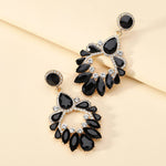 Luxury Design Chandelier Large Dangle EarringsEarringsBlack