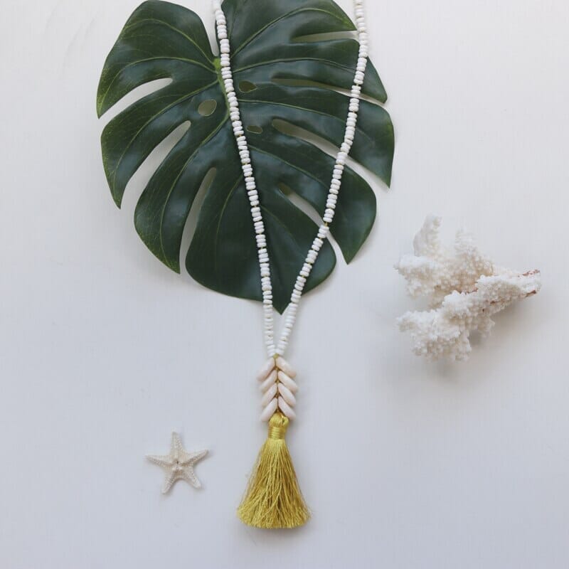 Natural Puka Shell Beads Beach Necklace – AtPerry's Healing Crystals