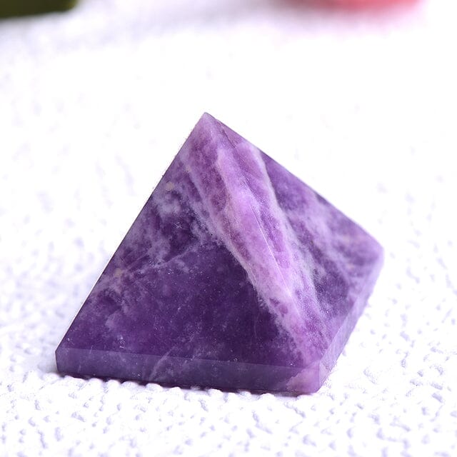 Natural Pyramid GemstonesRaw StoneZiyun mother
