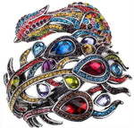 Peacock Crystal Rhinestone Bangle Cuff JewelryJewelry SetMulti Color