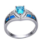 Blue Fire Opal Aquamarine RingRing