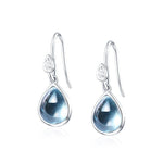 Pretty Simple Water Drop Earrings - 925 Sterling SilverSky Blue Topaz