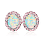Pink Fire Opal Stud EarringsEarringsOH4892