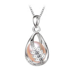 Freshwater Pearl Silver NecklaceNecklaceB Pink