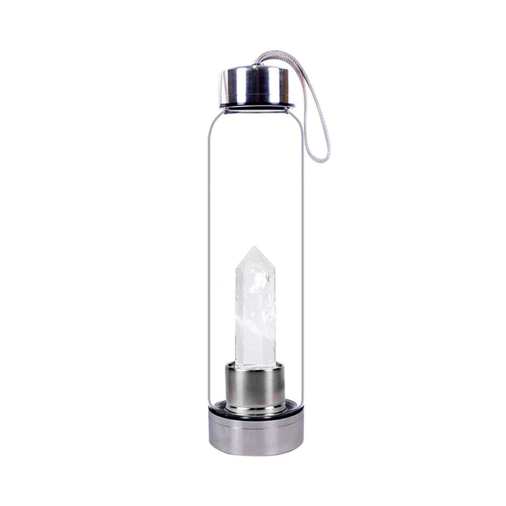 Crystal Elixir Water BottleHealing CrystalClear Quartz
